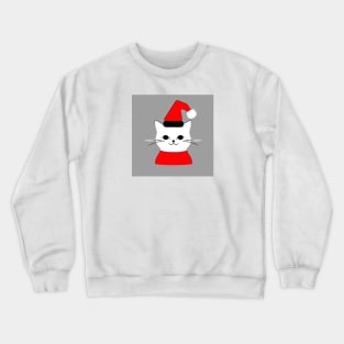 Santa Cat Crewneck Sweatshirt